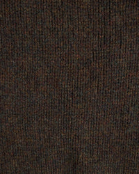 Harley of Scotland Heavy Supersoft Crew Neck Sweater - Carob