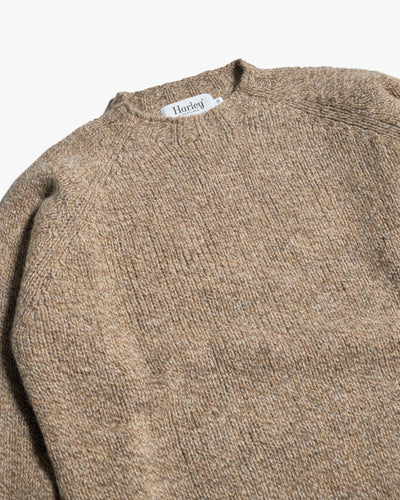 Harley of Scotland Heavy Supersoft Crew Neck Sweater - Pebble | Harley of Scotland Sweaters & Knitwear | Jeanstore
