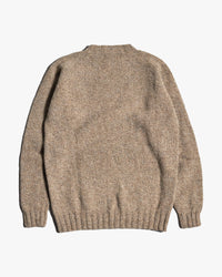 Harley of Scotland Heavy Supersoft Crew Neck Sweater - Pebble | Harley of Scotland Sweaters & Knitwear | Jeanstore