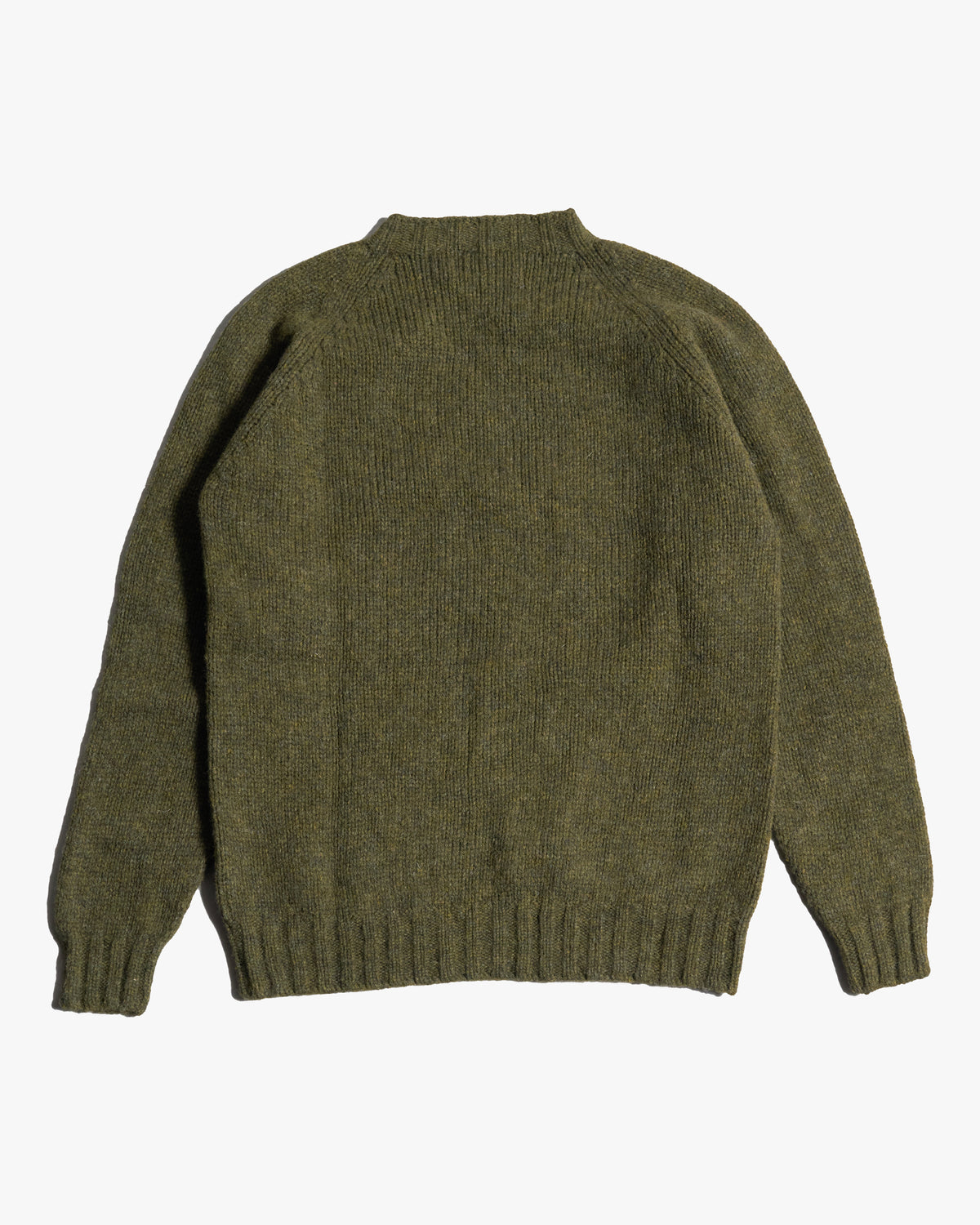 Harley of Scotland Heavy Supersoft Crew Neck Sweater - Scots Pine | Harley of Scotland Sweaters & Knitwear | Jeanstore