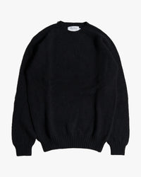 Harley of Scotland Supersoft Crew Neck Sweater - Black | Harley of Scotland Sweaters & Knitwear | Jeanstore