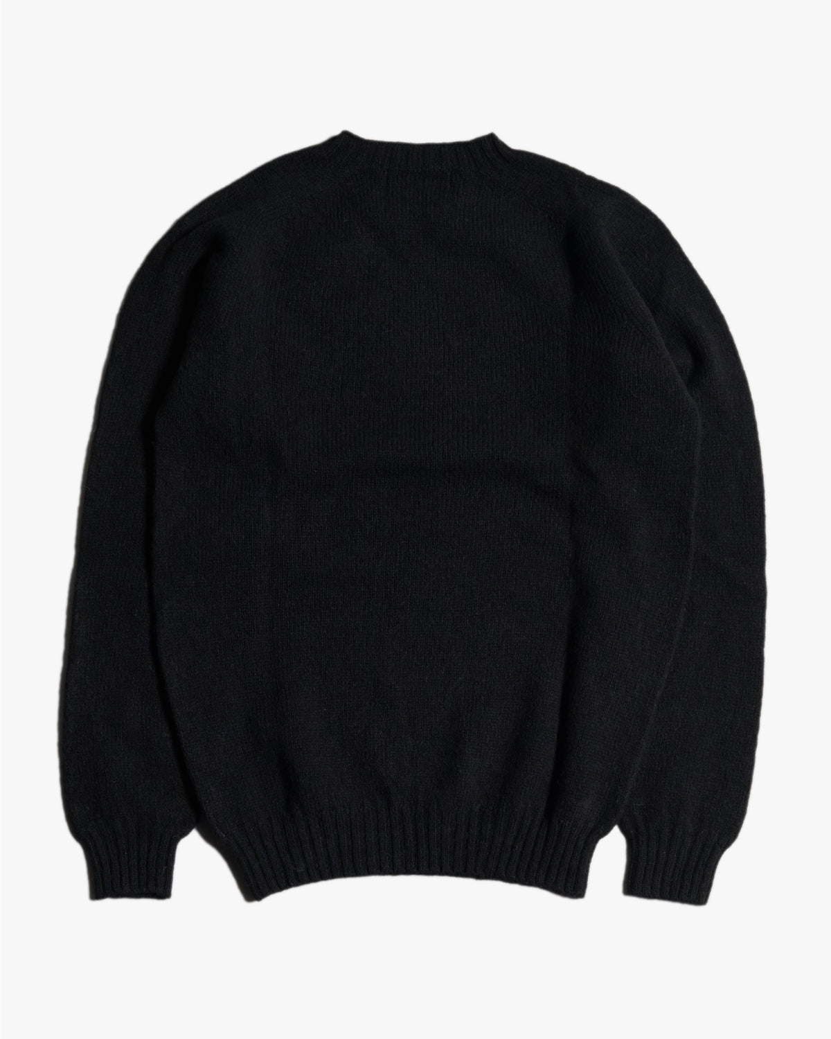 Harley of Scotland Supersoft Crew Neck Sweater - Black | Harley of Scotland Sweaters & Knitwear | Jeanstore