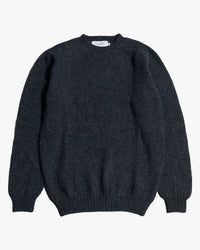 Harley of Scotland Supersoft Crew Neck Sweater - Charcoal | Harley of Scotland Sweaters & Knitwear | Jeanstore