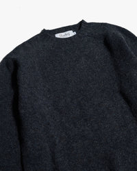 Harley of Scotland Supersoft Crew Neck Sweater - Charcoal | Harley of Scotland Sweaters & Knitwear | Jeanstore