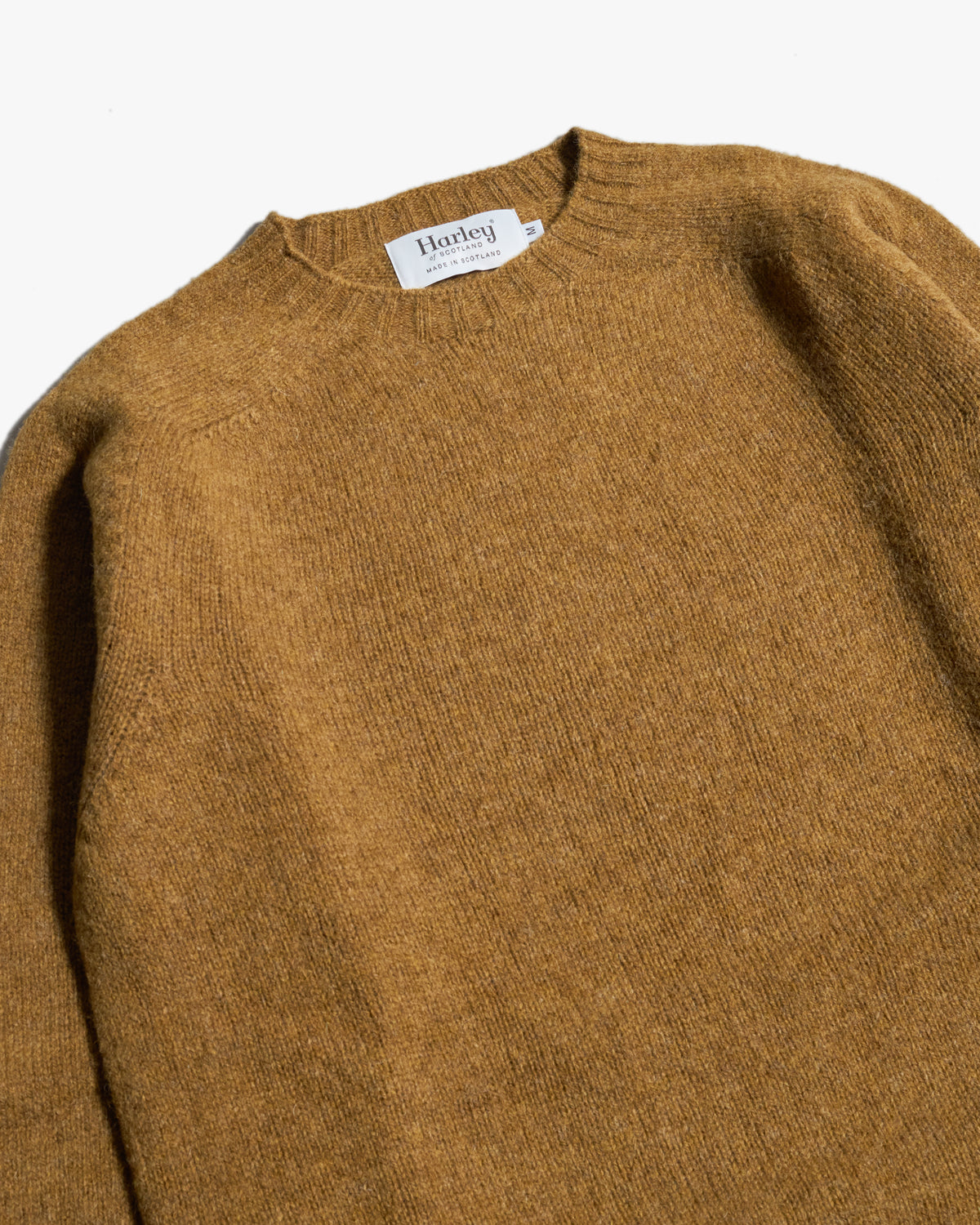 Harley of Scotland Supersoft Crew Neck Sweater - Coriander | Harley of Scotland Sweaters & Knitwear | Jeanstore