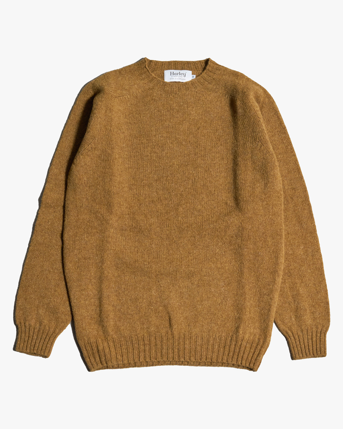 Harley of Scotland Supersoft Crew Neck Sweater - Coriander | Harley of Scotland Sweaters & Knitwear | Jeanstore