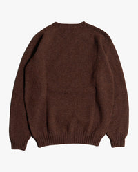 Harley of Scotland Supersoft Crew Neck Sweater - Marron