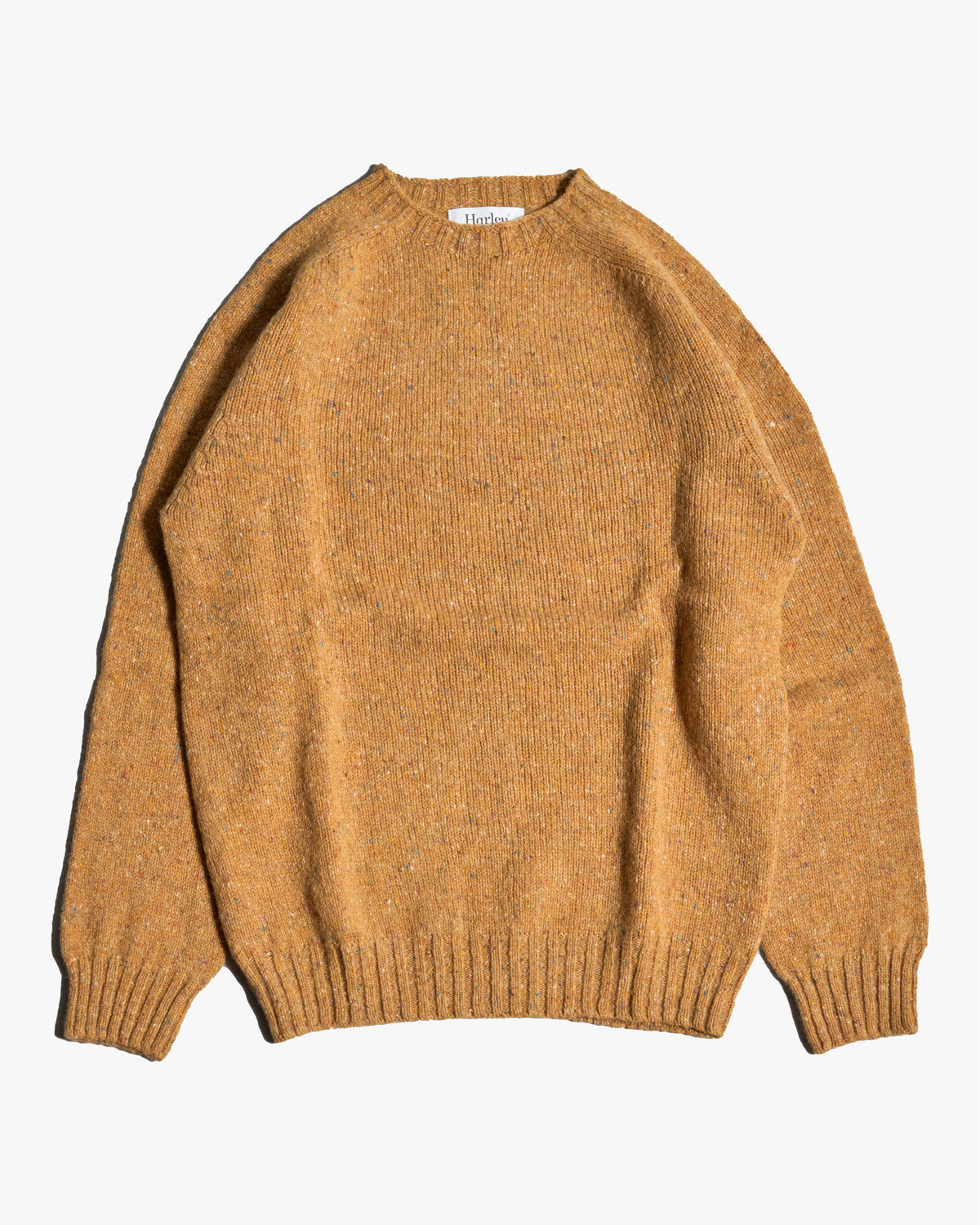 Harley of Scotland Glenugie Nep Crew Neck Sweater - Barra | Harley of Scotland Sweaters & Knitwear | Jeanstore