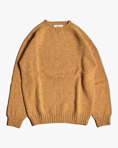 Harley of Scotland Glenugie Nep Crew Neck Sweater - Barra | Harley of Scotland Sweaters & Knitwear | Jeanstore
