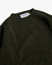 Harley of Scotland Glenugie Nep Crew Neck Sweater - Harris | Harley of Scotland Sweaters & Knitwear | Jeanstore