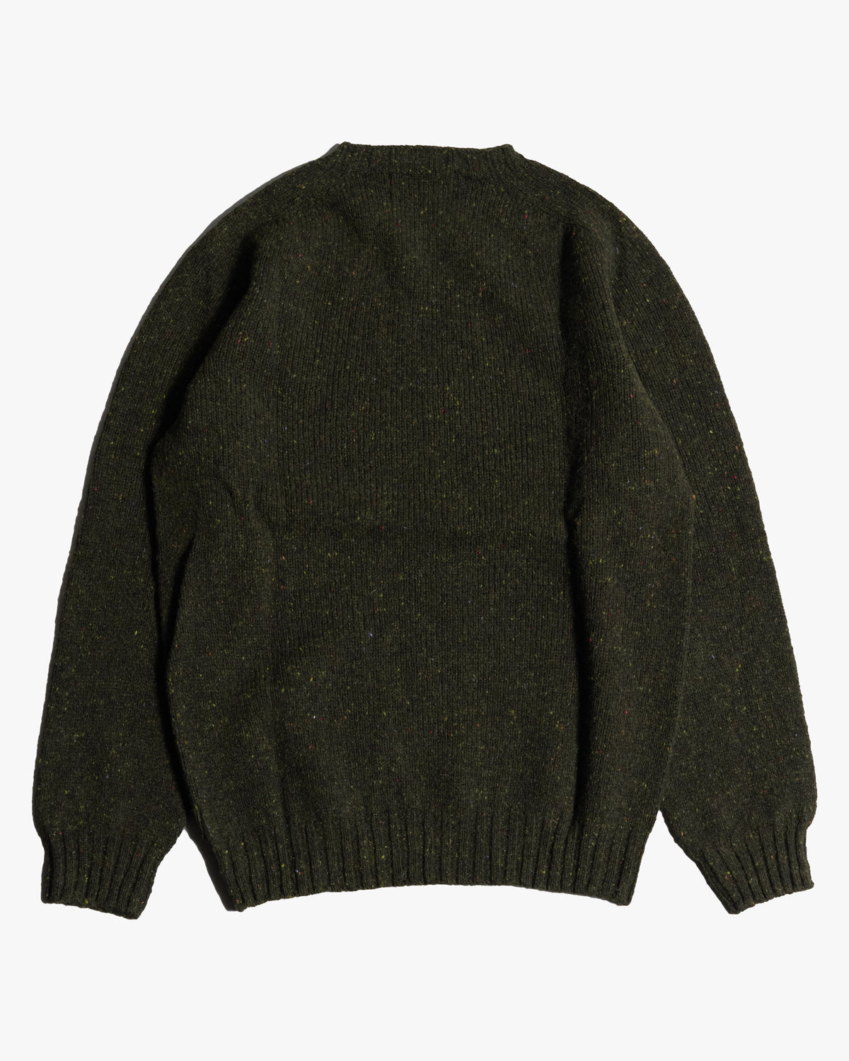 Harley of Scotland Glenugie Nep Crew Neck Sweater - Harris | Harley of Scotland Sweaters & Knitwear | Jeanstore