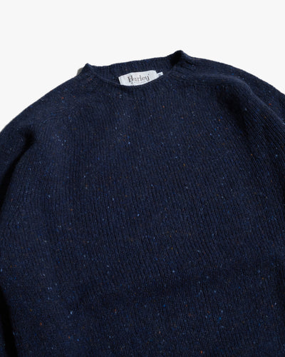 Harley of Scotland Glenugie Nep Crew Neck Sweater - Jura