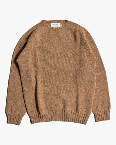 Harley of Scotland Glenugie Nep Crew Neck Sweater - Knoydart | Harley of Scotland Sweaters & Knitwear | Jeanstore