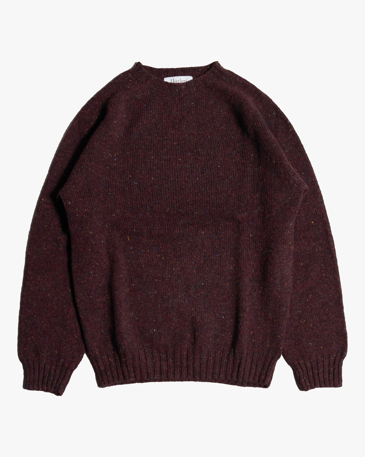 Harley of Scotland Glenugie Nep Crew Neck Sweater - Lewis | Harley of Scotland Sweaters & Knitwear | Jeanstore