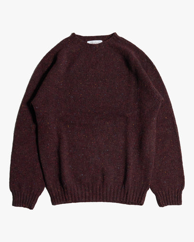 Harley of Scotland Glenugie Nep Crew Neck Sweater - Lewis | Harley of Scotland Sweaters & Knitwear | Jeanstore