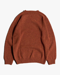 Harley of Scotland Glenugie Nep Crew Neck Sweater - Rhum | Harley of Scotland Sweaters & Knitwear | Jeanstore