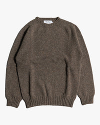 Harley of Scotland Glenugie Nep Crew Neck Sweater - Staffa | Harley of Scotland Sweaters & Knitwear | Jeanstore