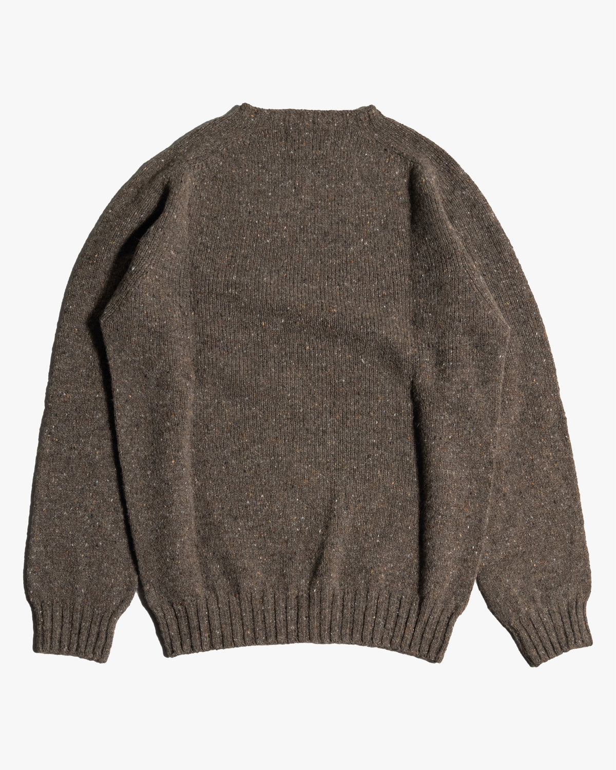 Harley of Scotland Glenugie Nep Crew Neck Sweater - Staffa | Harley of Scotland Sweaters & Knitwear | Jeanstore
