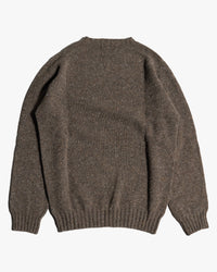 Harley of Scotland Glenugie Nep Crew Neck Sweater - Staffa | Harley of Scotland Sweaters & Knitwear | Jeanstore