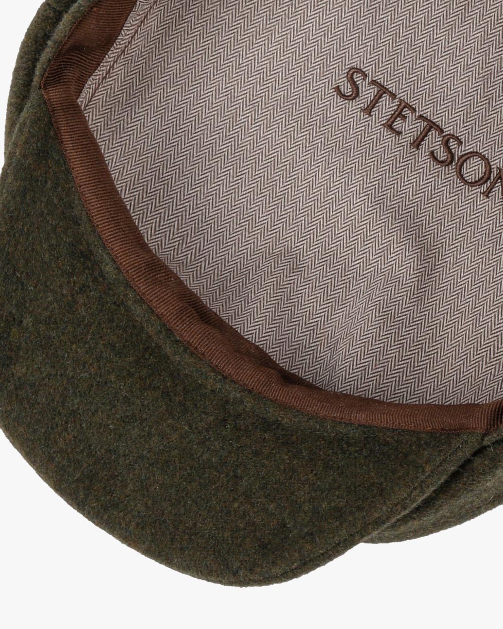 Stetson Hatteras Wool / Cashmere Flat Cap - Moss | Stetson Hats | Jeanstore