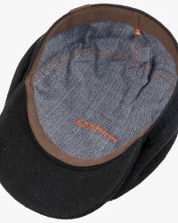 Stetson Hatteras Wool / Cashmere Flat Cap - Black | Stetson Hats | Jeanstore