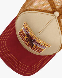 Stetson Rodeo Trucker Cap - Wine / Beige | Stetson Hats | JEANSTORE