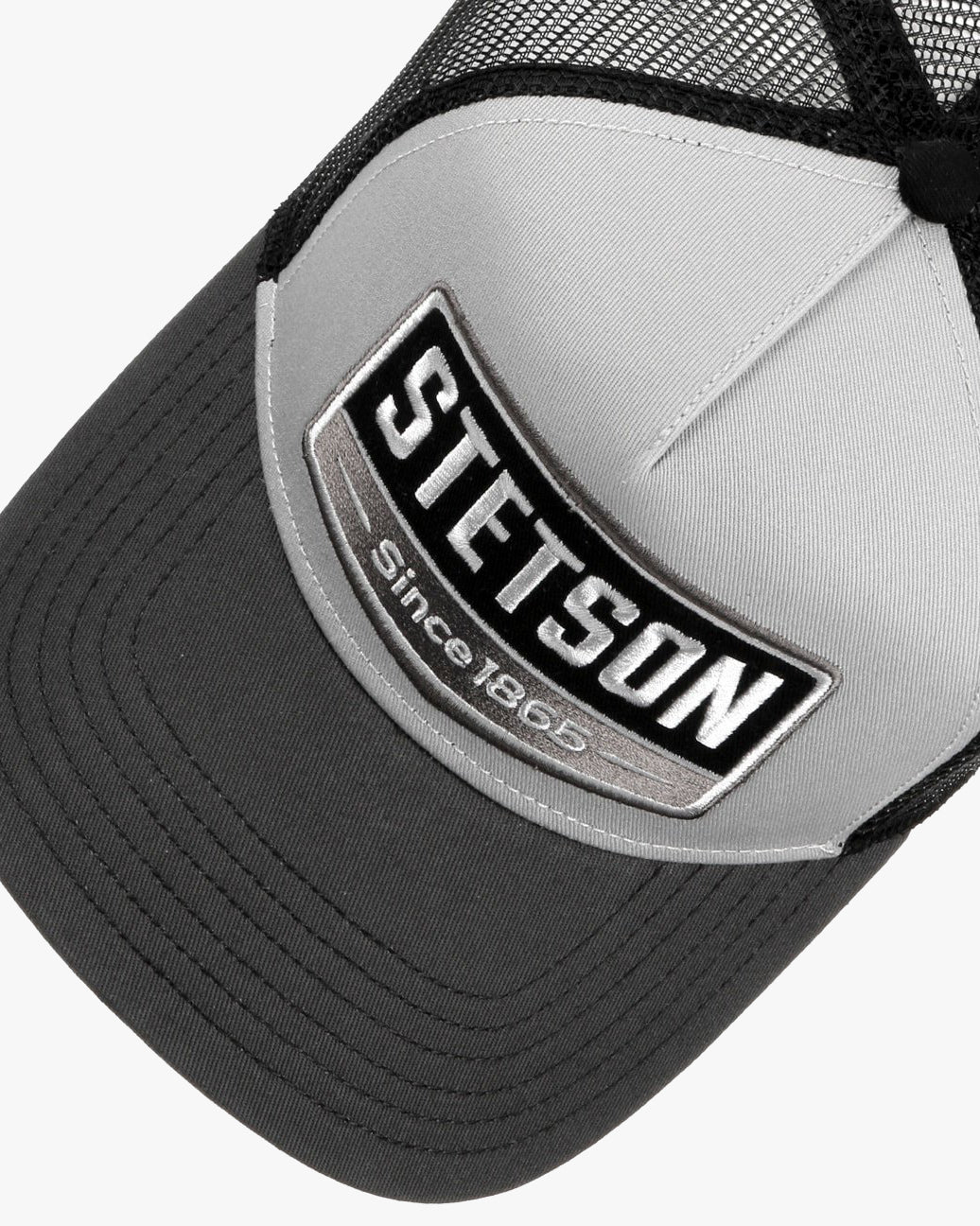 Stetson Gasoline Trucker Cap - Grey / Black | Stetson Hats | JEANSTORE