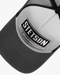 Stetson Gasoline Trucker Cap - Grey / Black | Stetson Hats | JEANSTORE