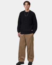 Carhartt WIP Anglistic Sweater - Speckled Dark Navy