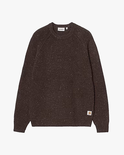 Carhartt WIP Anglistic Sweater - Speckled Tobacco