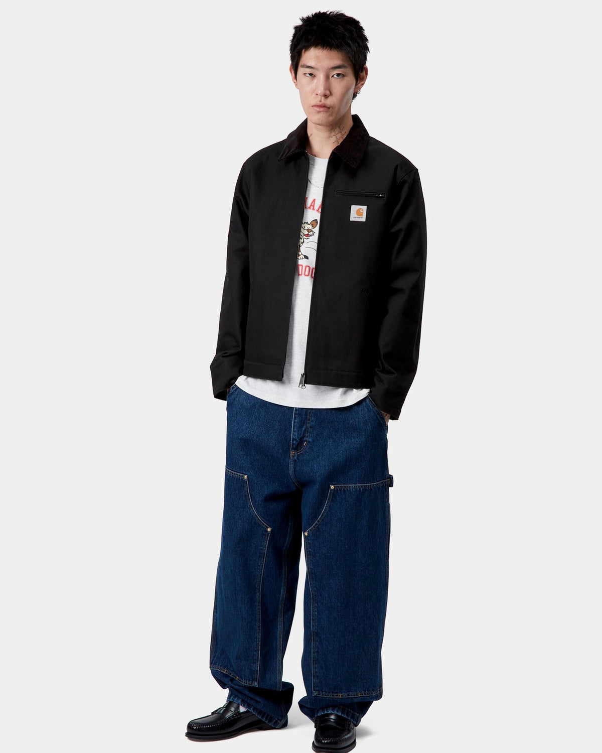 Carhartt WIP Detroit Jacket Winter - Black / Black Rigid