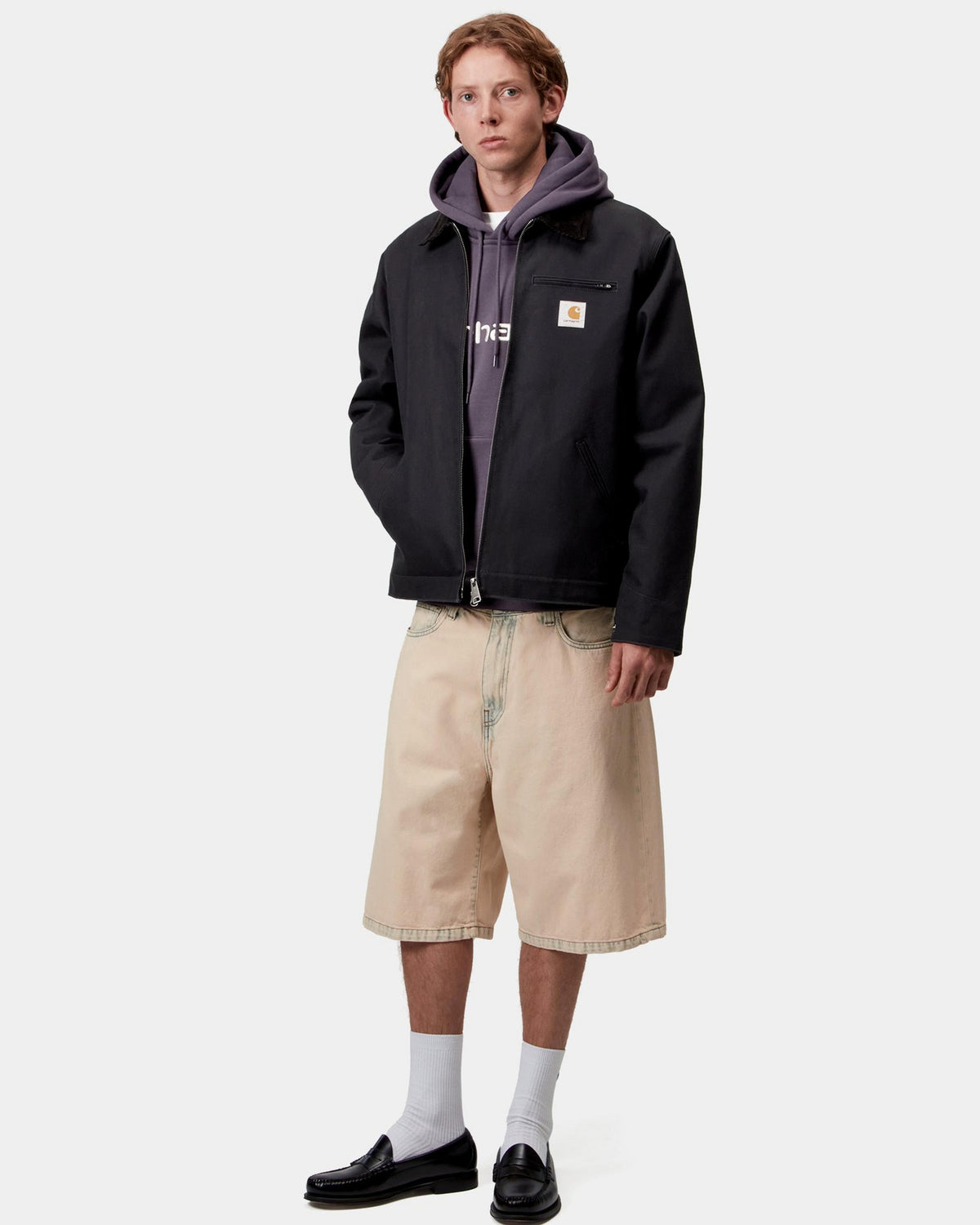 Carhartt WIP Detroit Jacket Winter - Dark Navy / Black Rigid