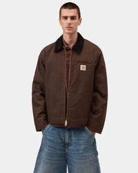 Carhartt WIP Detroit Jacket Winter - Tobacco / Black Rigid | Carhartt WIP Jackets & Coats | Jeanstore