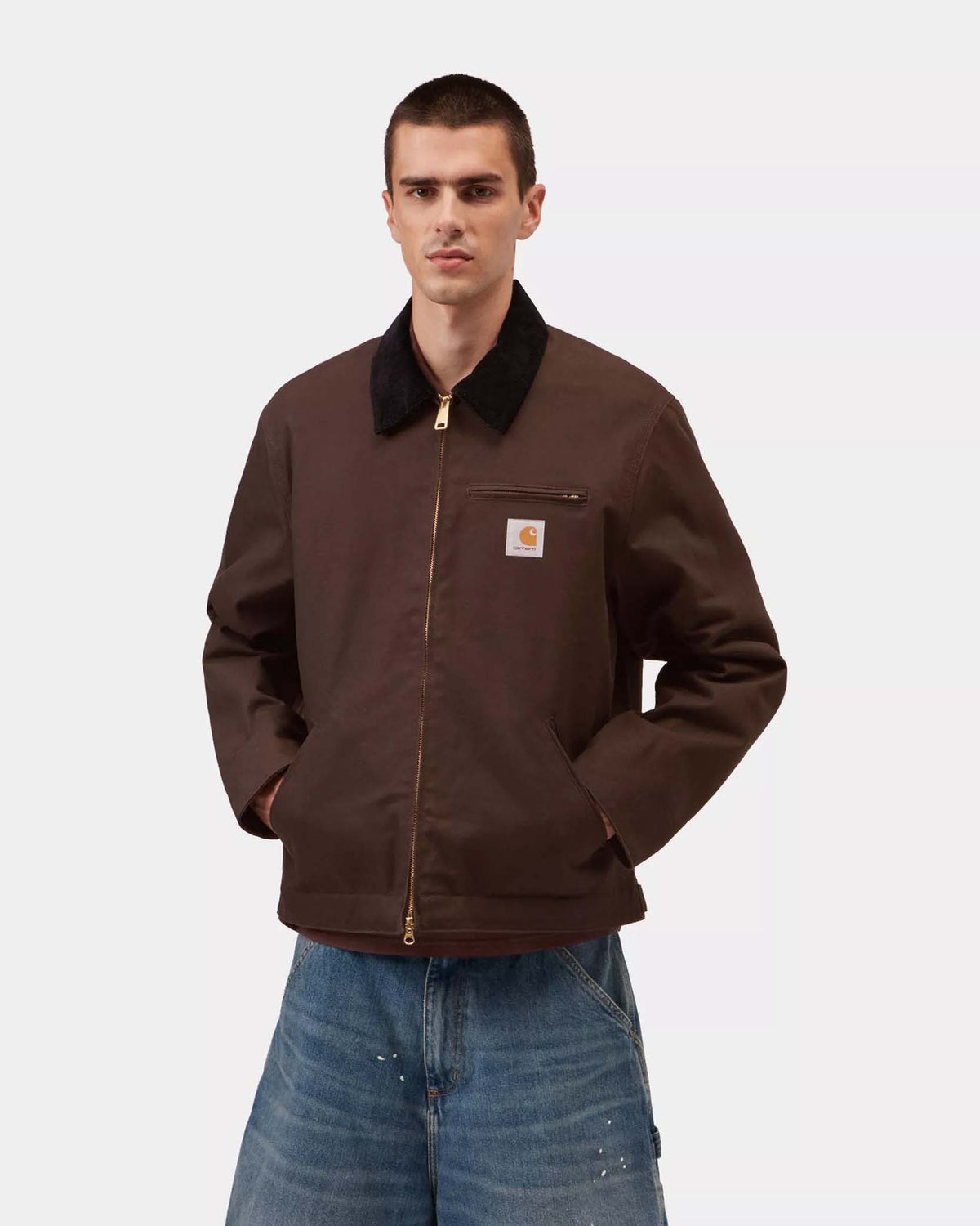Carhartt WIP Detroit Jacket Winter - Tobacco / Black Rigid