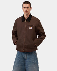 Carhartt WIP Detroit Jacket Winter - Tobacco / Black Rigid | Carhartt WIP Jackets & Coats | Jeanstore
