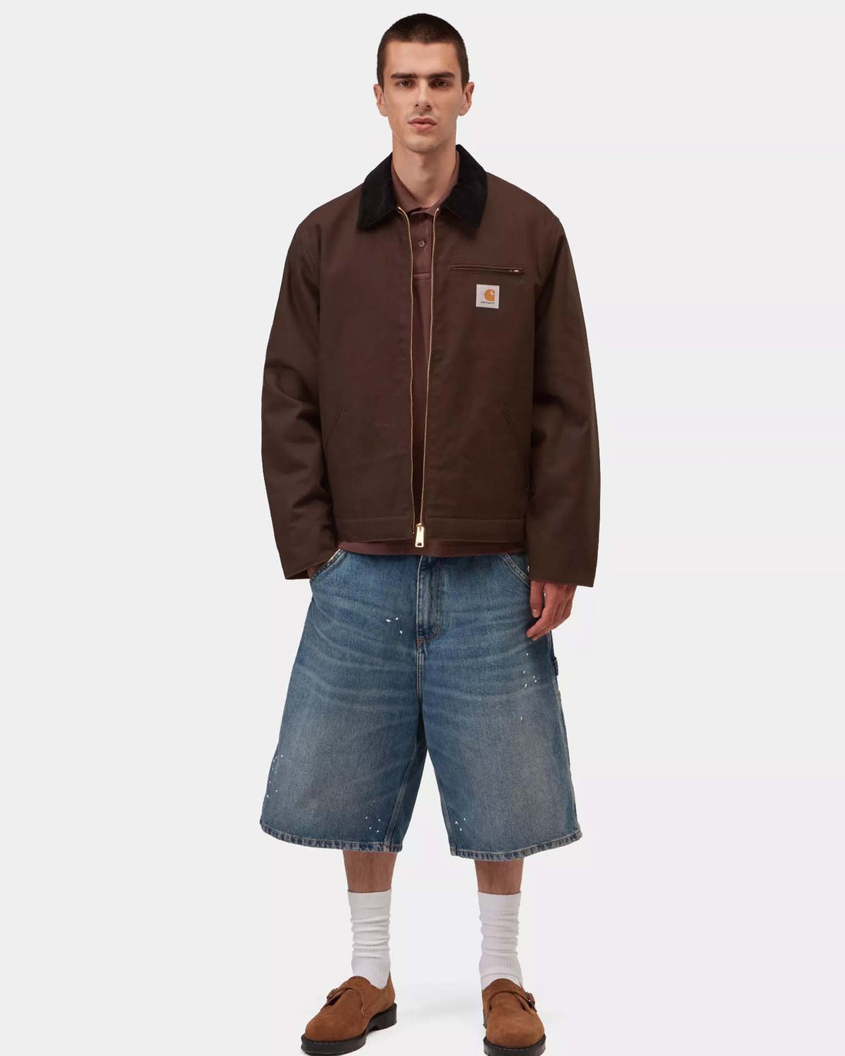 Carhartt WIP Detroit Jacket Winter - Tobacco / Black Rigid