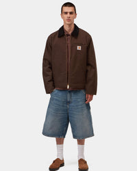 Carhartt WIP Detroit Jacket Winter - Tobacco / Black Rigid | Carhartt WIP Jackets & Coats | Jeanstore
