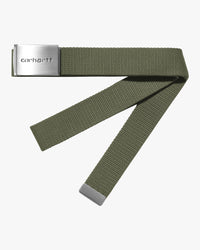 Carhartt WIP Clip Belt Chrome - Leaf | Carhartt WIP Belts | JEANSTORE