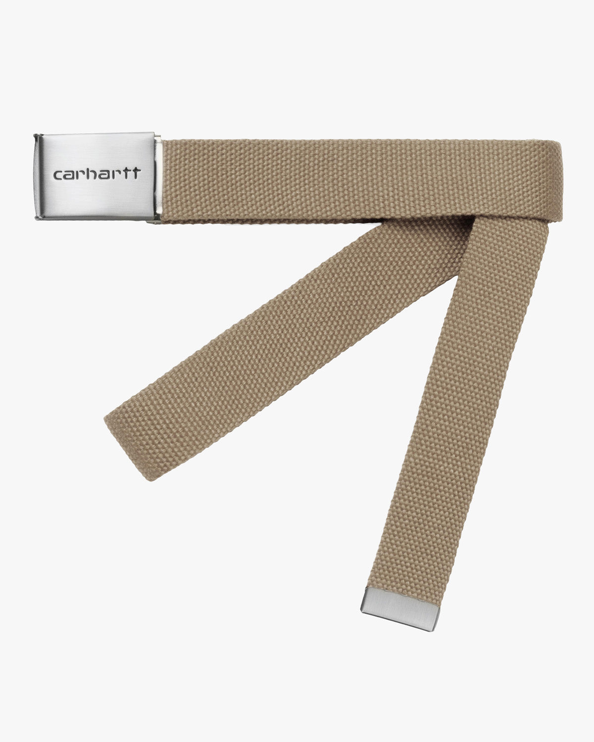 Carhartt WIP Clip Belt Chrome - Leather