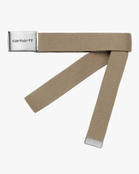 Carhartt WIP Clip Belt Chrome - Leather