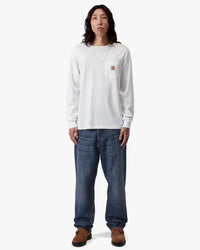 Carhartt WIP Marlow Pant Relaxed Straight Mens Jeans - Blue Dark Used Wash