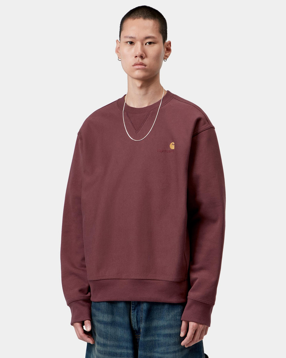 Carhartt WIP American Script Sweat - Amarone
