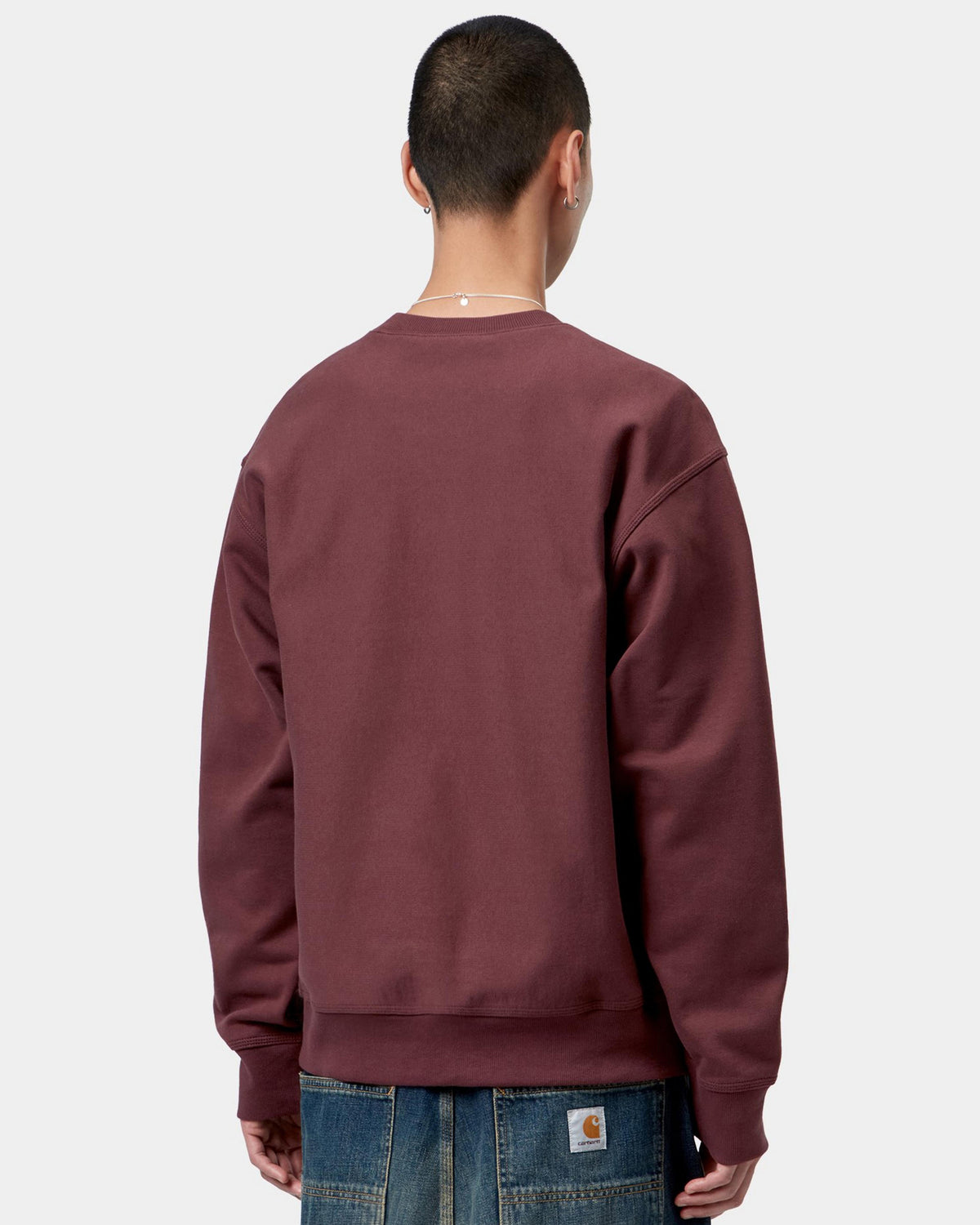 Carhartt WIP American Script Sweat - Amarone