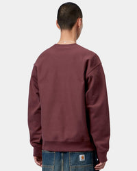 Carhartt WIP American Script Sweat - Amarone