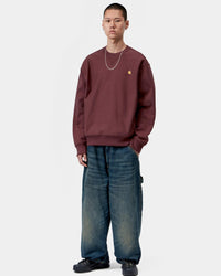 Carhartt WIP American Script Sweat - Amarone
