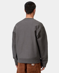 Carhartt WIP American Script Sweat - Graphite