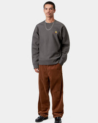 Carhartt WIP American Script Sweat - Graphite