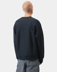 Carhartt WIP American Script Sweat - Deep Night