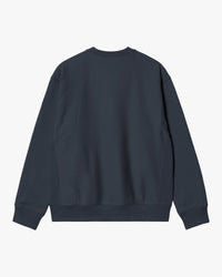 Carhartt WIP American Script Sweat - Deep Night