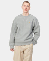 Carhartt WIP American Script Sweat - Grey Heather